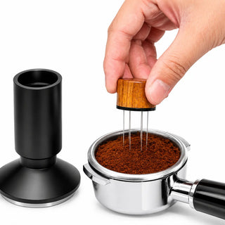 塔姆佩爾街(Espresso Tamper WDT) 分公司 53毫米2英寸1不鏽鋼: yozcoffee 1 個咖啡中2個 篡改磁性針分離