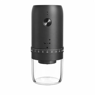 Electric Coffee Grinder 40 Settings Ceramic Burr Rechargeable: main black