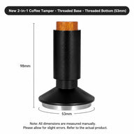 塔姆佩爾街(Espresso Tamper WDT) 分公司 53毫米2英寸1不鏽鋼: yozcoffee 1 個咖啡中2個 篡改磁性針分泌物 (5)