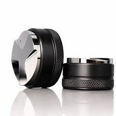 Yozcoffee 三葉義式布粉器 51/53/58mm｜鋁合金黑色