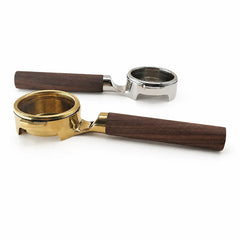Yozcoffee E61 58mm 無底把手｜胡桃木柄 金色／銀色