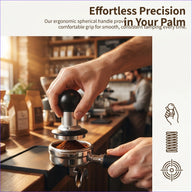 Espresso Tamper 58mm 鋁合金衝擊設計: 工學抓