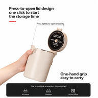 密密的咖啡罐 600ml 304 無汙的鋼鐵濕度: yozcoffee 600毫升 防氣咖啡豆罐 溼度