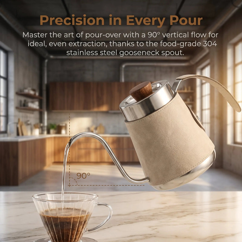 Gooseneck Pour Over Kettle 600/700ml 304 無汙鐵:英雄產品拍攝