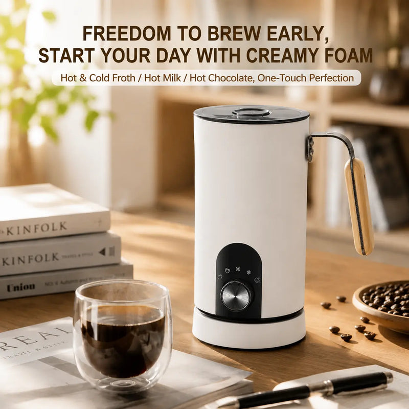Yozcoffee 廚房裡的咖啡旁邊有牛奶