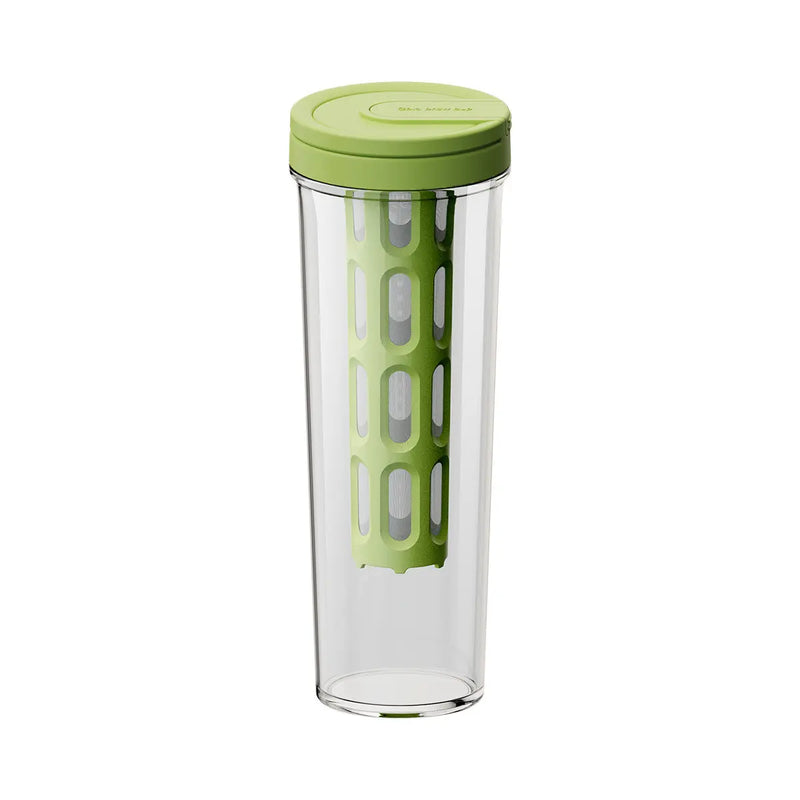 冷布魯因弗澤爾瓶600ml BPA-無線玻璃濾鏡:綠色前列