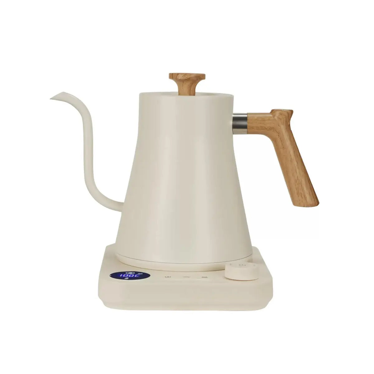 電力高森克 Kettle 0.9L 304 無汙鐵: yozcoffee 電動 Gooseneck 水壺 09l 可變的溫度 01 前置