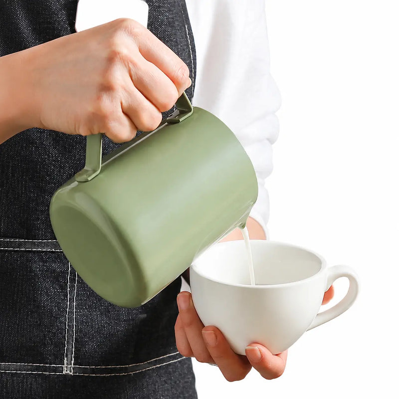 304 無汙鐵梯: yozcoffee 梯度奶泡投手 304 不鏽的石器(3)