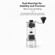 手動咖啡格蘭德 40 設定 陶瓷 Burr 玻璃: 陶瓷玻璃 雙重承印 pricisi