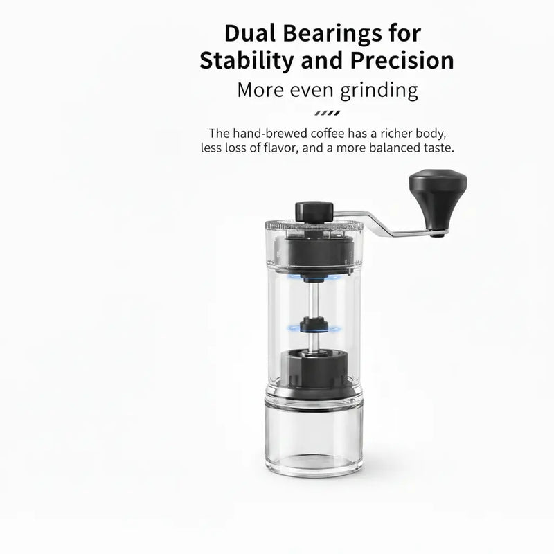 手動咖啡格蘭德 40 設定 陶瓷 Burr 玻璃: 陶瓷玻璃 雙重承印 pricisi