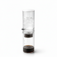 Manual ice drip coffee maker with adjustable flow control