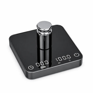 Coffee Scale with Timer 2kg 0.1g Aluminum Alloy USB-C Black: alloy digital weight demo