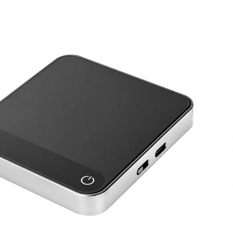 咖啡比例尺,加定時器 2kg 0.1g 鋁合金 USB-C 黑色:合金數位邊型