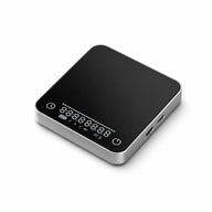 咖啡比例尺,加定時器 2kg 0.1g 鋁合金 USB-C 黑色:合金數位角度