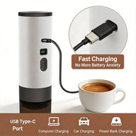 手提式Espresso 製造者 Brew 咖啡或地面咖啡: c 型充電