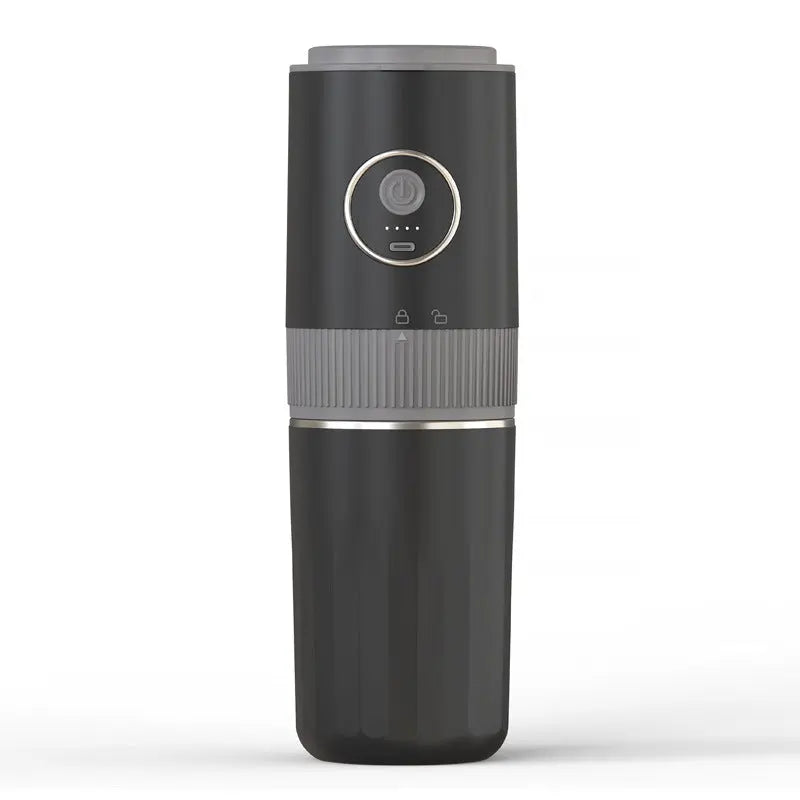 黑色 Yozcoffee 攜帶旅行杯的便攜式電力咖啡磨坊