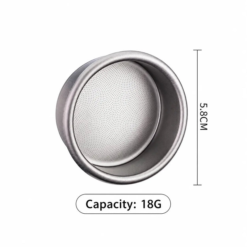 Espresso 濾波器 籃子 58 mm 18g 純 鈦 0.2 mm: 大小容量
