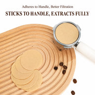 Moka Pot咖啡濾紙 53-58mm Wood Pulp 100-Pack:在生活方式咖啡設置中