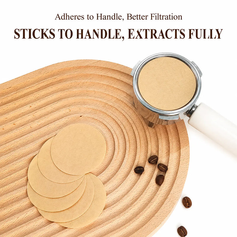 Moka Pot咖啡濾紙 53-58mm Wood Pulp 100-Pack:在生活方式咖啡設置中