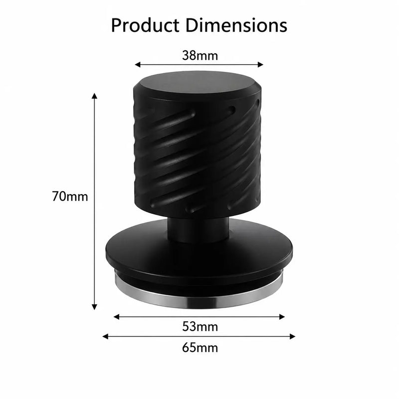 彈簧裝載的 Espresso Tamper, 51//53/58mm: 尺寸圖像