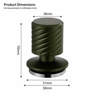 春季裝填的 Espresso Tamper, 51//53/58毫米: 光譜卡