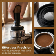 Espresso Tamper 51/53/58mm 胡桃木常量力:58mm 交替角度全長