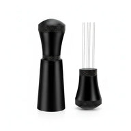 WDT Espresso 分配工具 7- Needle 鋁合金: yozcoffee wdt 咖啡分配工具 7 針銀 b 01