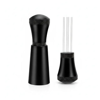 WDT Espresso 分配工具 7- Needle 鋁合金: yozcoffee wdt 咖啡分配工具 7 針銀 b 01