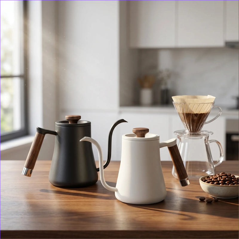 高森克·普爾 超過Kettle 350/600ml 無汙鐵木頭:家用生活方式的咖啡設備釀造